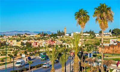 Blick auf die Stadt Meknes